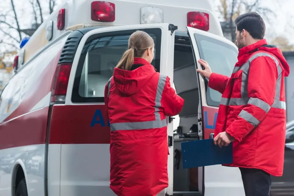 Transport sanitaire conventionné : prise en charge d'un patient assis